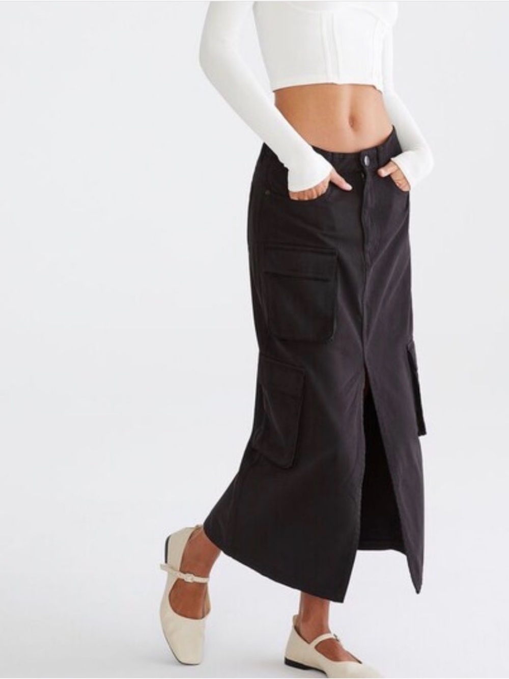 Aeropostale Cargo Maxi Skirt Sz-S